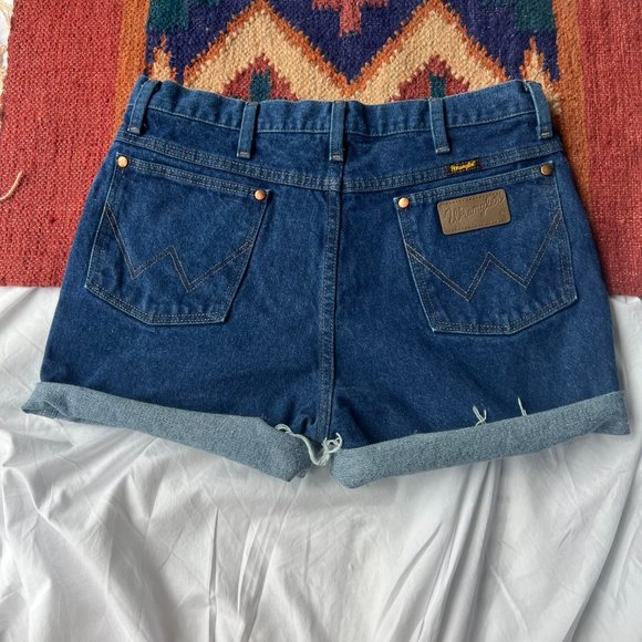 Wrangler Pants - Wrangler • High waisted denim Cutoffs. Waist Size 32